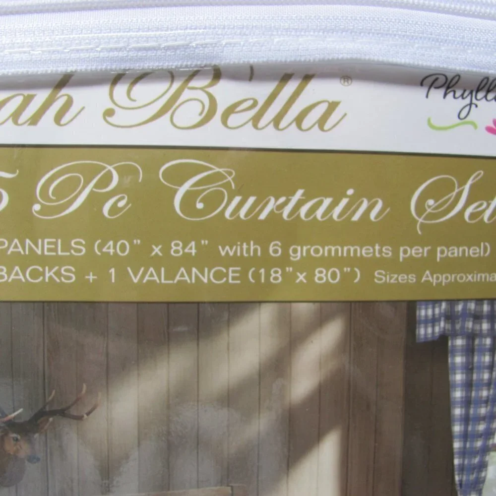 VIRAH BELLA 5 PIECE CURTAIN SET